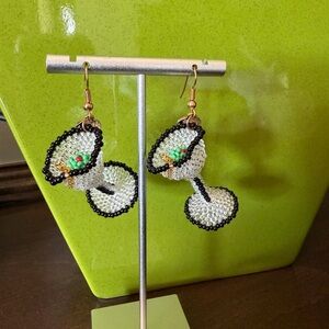Susan Alexandra Martini Glass Dangle Earrings